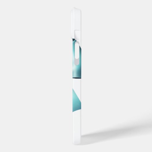 Turquoise Blauwe Strik Elegante Bruids Bruiloft Case-Mate iPhone Case (Achterkant / Links)