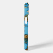 Turquoise blauwe telefoonhoes Case-Mate iPhone case (Achterkant / Rechts)