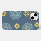Turquoise Blauwgroen Blauw en geel Mandala Kunstpa Case-Mate iPhone Case (Achterkant (horizontaal))