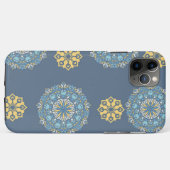 Turquoise Blauwgroen Blauw en geel Mandala Kunstpa Case-Mate iPhone Case (Achterkant (horizontaal))