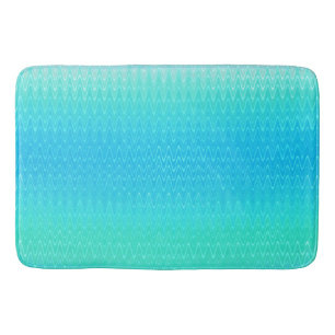 Turquoise Blauwgroen blauw groen Abstract patroon Badmat