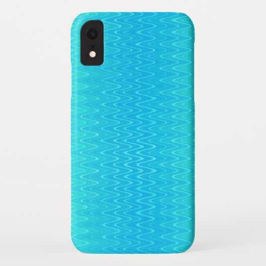 Turquoise Blauwgroen Blue Green Zigzag Pattern Case-Mate iPhone Case (Achterkant)
