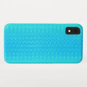 Turquoise Blauwgroen Blue Green Zigzag Pattern Case-Mate iPhone Case (Achterkant (horizontaal))