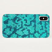 Turquoise Blauwgroen Blue Pattern Case-Mate iPhone Case (Achterkant (horizontaal))