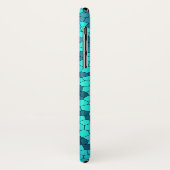 Turquoise Blauwgroen Blue Pattern Case-Mate iPhone Case (Achterkant/links)