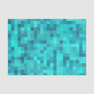 Turquoise Blauwgroen Blue Pattern Tissuepapier