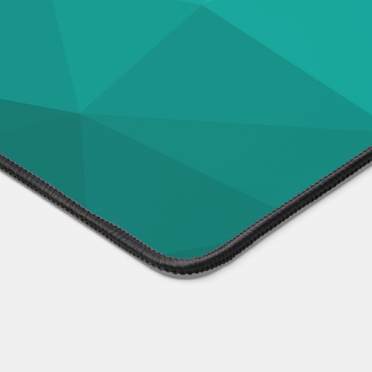 Turquoise blauwgroen Geometric Mesh Pattern monogr Bureaumat (Hoek)