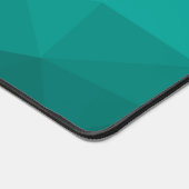 Turquoise blauwgroen gradiënt geometrisch maaspatr bureaumat (Hoek)