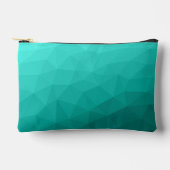 Turquoise blauwgroen gradiënt geometrisch maaspatr etui (Voorkant)