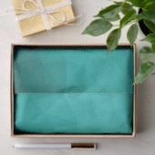 Turquoise blauwgroen gradiënt geometrisch maaspatr tissuepapier (Geschenk)