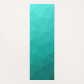 Turquoise blauwgroen gradiënt geometrisch maaspatr yogamat (Voorkant)