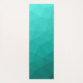 Turquoise blauwgroen gradiënt geometrisch maaspatr yogamat (Achterkant)