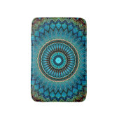 Turquoise Blauwgroen Green Mandala Round Star Patt Badmat (Voorkant Verticaal)