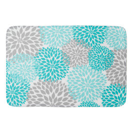 Turquoise Blauwgroen grijs douchedecor Badmat