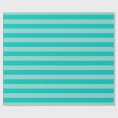 Turquoise, Blauwgroen LG Preppy Stripe 2X DIY BG Cadeaupapier (Vlak)