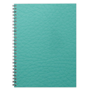 Turquoise Blauwgroen Retro Trendy Custom Leather Notitieboek