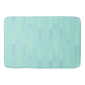 Turquoise blauwgroen waterverf look bars lijnen badmat (Voorkant)