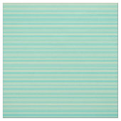 Turquoise & Bleek Goldenrod Stripes/Lines Pattern Stof (Swatch)