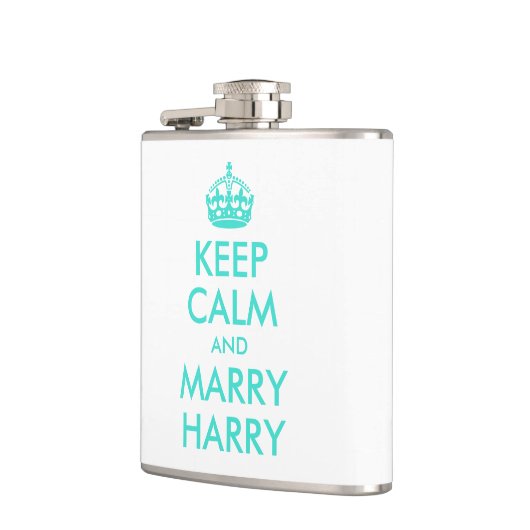 Turquoise Blijf kalm en trouw Harry Heupfles (Links)