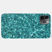 Turquoise Bling, sparkle en glitter Case-Mate iPhone Case (Achterkant (horizontaal))