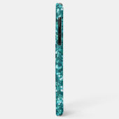 Turquoise Bling, sparkle en glitter Case-Mate iPhone Case (Achterkant/links)