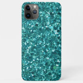 Turquoise Bling, sparkle en glitter Case-Mate iPhone Case (Achterkant)