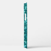 Turquoise Bling, sparkle en glitter Case-Mate iPhone Case (Achterkant / Rechts)