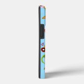 Turquoise bloem iPhone / iPad hoesje (Achterkant / Rechts)