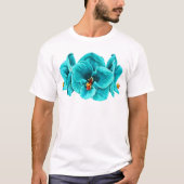 Turquoise Bloem - T-shirt (Voorkant)