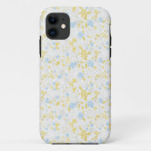 Turquoise Bloemen Naadloos Patroon Case-Mate iPhone Case (Achterkant)