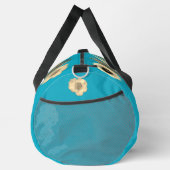 Turquoise Bloemenprint Naai Tas (Rechts)