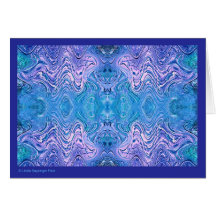 Turquoise Blue Abstract Glass