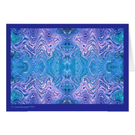 Turquoise Blue Abstract Glass