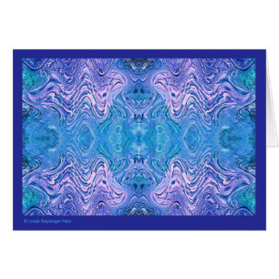 Turquoise Blue Abstract Glass