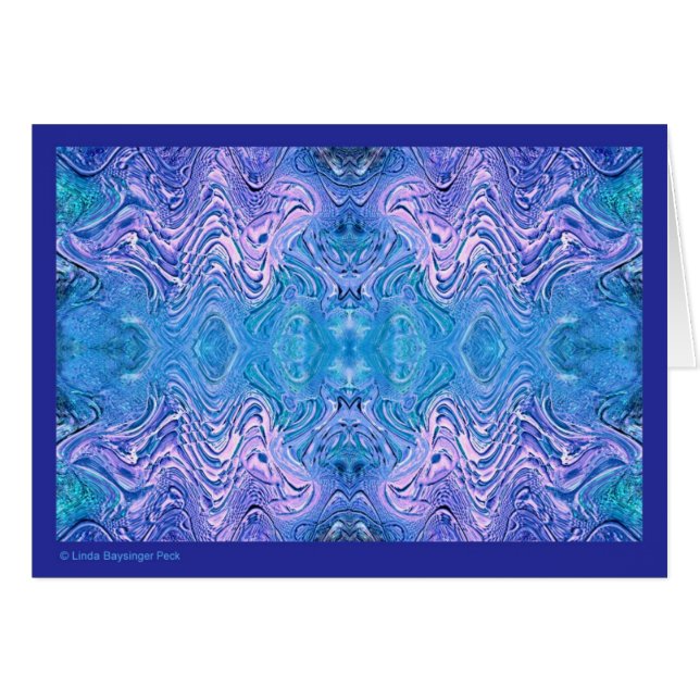 Turquoise Blue Abstract Glass (Voorkant Horizontaal)