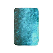 Turquoise Blue Abstracte textuur Badmat (Voorkant Verticaal)