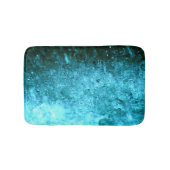 Turquoise Blue Abstracte textuur Badmat (Voorkant)