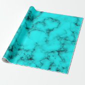 Turquoise blue agate ave stone patroon cadeaupapier (Uitgerold)