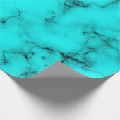 Turquoise blue agate ave stone patroon cadeaupapier (Hoek)