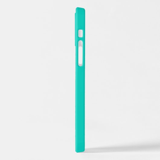 Turquoise blue anananas afbeelding iPhone 12 pro H iPhone Hoesje (Linkerkant)
