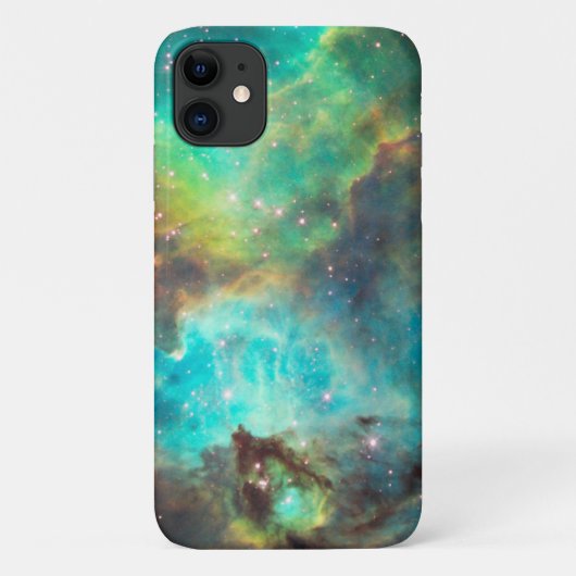 Turquoise Blue Aqua Nebula iPhone Case-Mate iPhone Case (Achterkant)