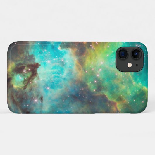 Turquoise Blue Aqua Nebula iPhone Case-Mate iPhone Case (Achterkant (horizontaal))