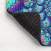 Turquoise Blue Balls Fractal Pattern Muismat (Hoek)