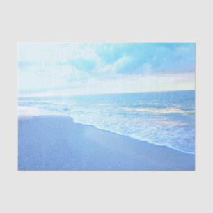 Turquoise Blue Beach Sunset Tissue Paper Tissuepapier