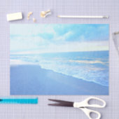 Turquoise Blue Beach Sunset Tissue Paper Tissuepapier (Craft)