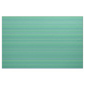 Turquoise, Blue, Beige & Zee Green Stripes Stof (Yard (91,4 cm))