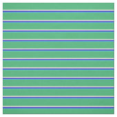 Turquoise, Blue, Beige & Zee Green Stripes Stof (Swatch)