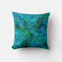 Turquoise Blue Blauwgroen en Green Artistic Abstra
