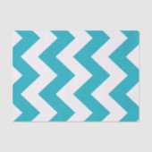 Turquoise Blue Bold Mod Chevron Tissuepapier (Voorkant)