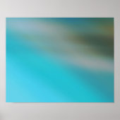 Turquoise Blue & Brown #1 Modern Abstract Poster (Voorkant)